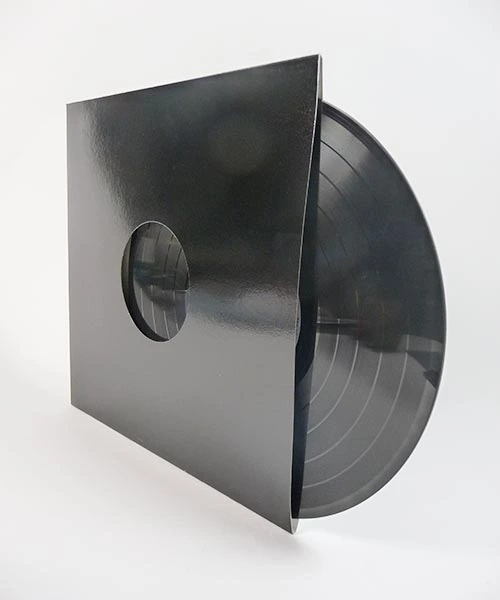 Vinyl record in a standard black jacket